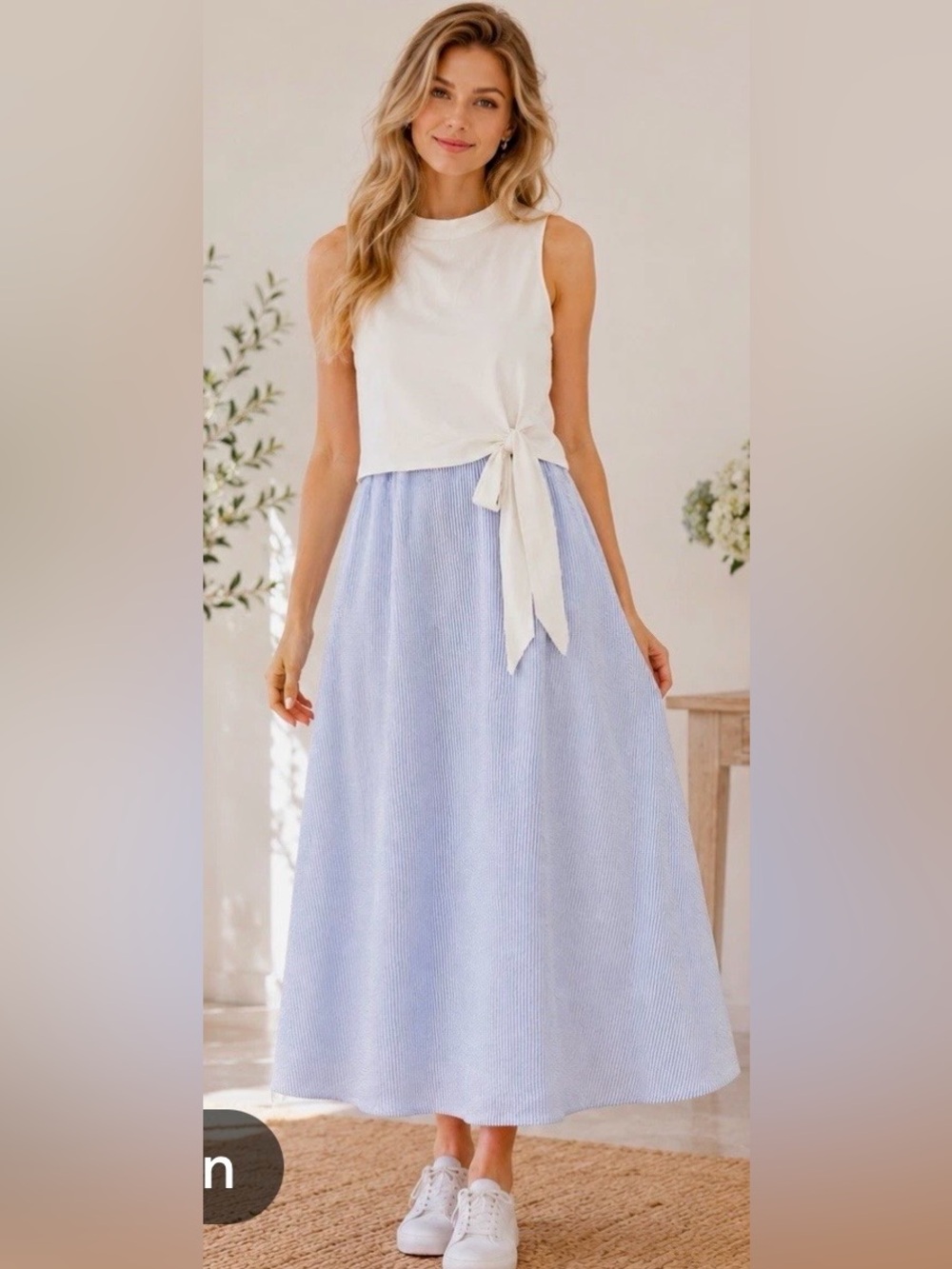 Anne Klein Women's Light Blue Maxi Skirt - Casual Summer Style